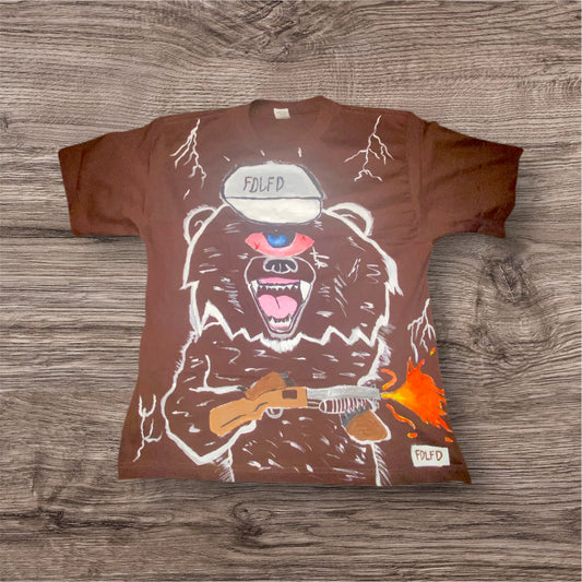 Charlie Brown Bear Heavyweight T Shirt