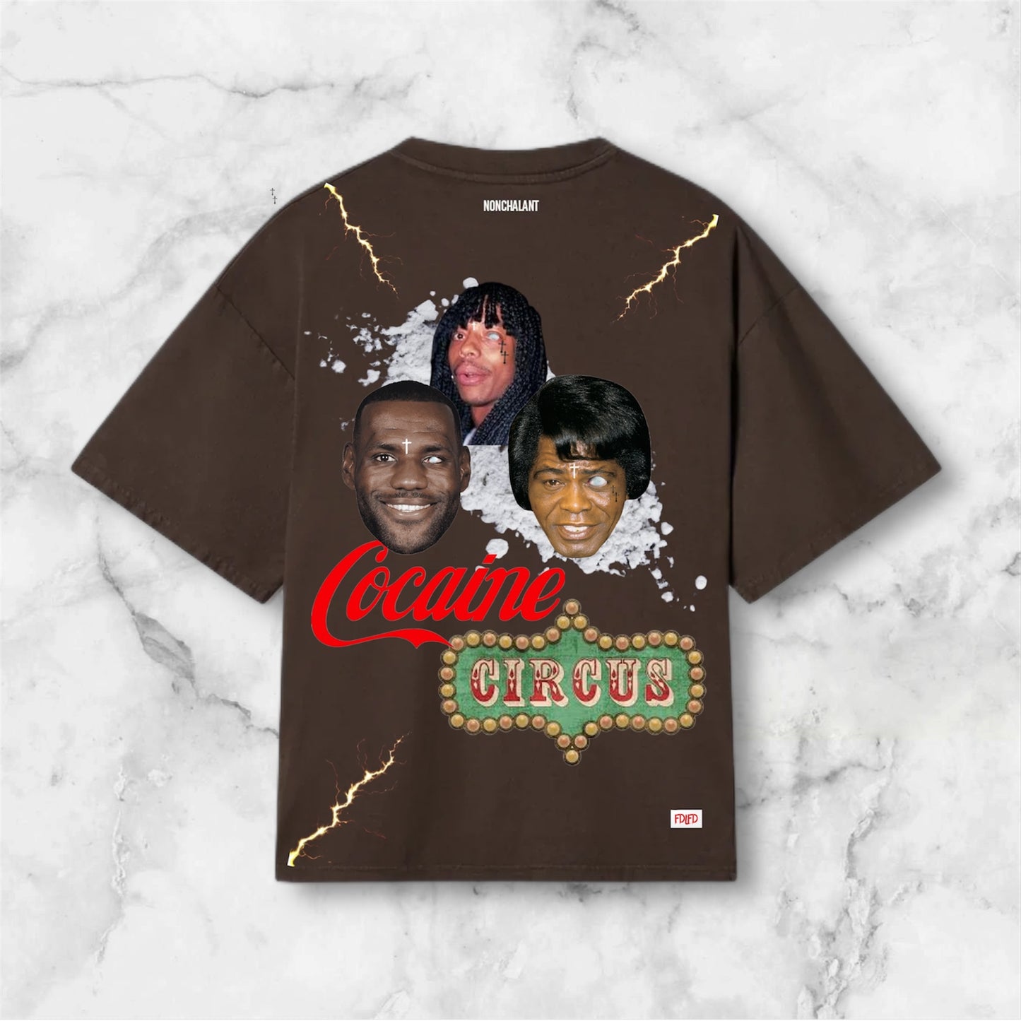 Cocaine Circus Boogie Down Brown T 8.6 oz