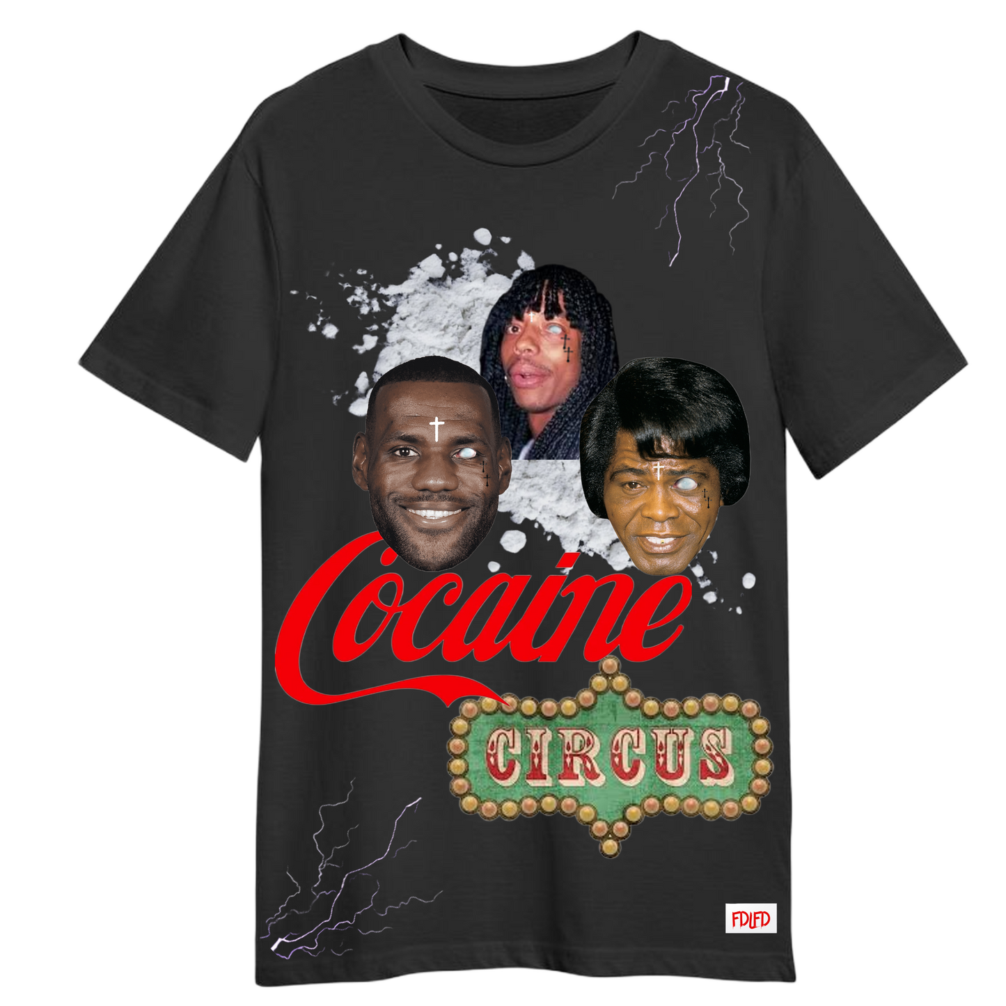 The Cocaine Circus T Shirt Black Jack