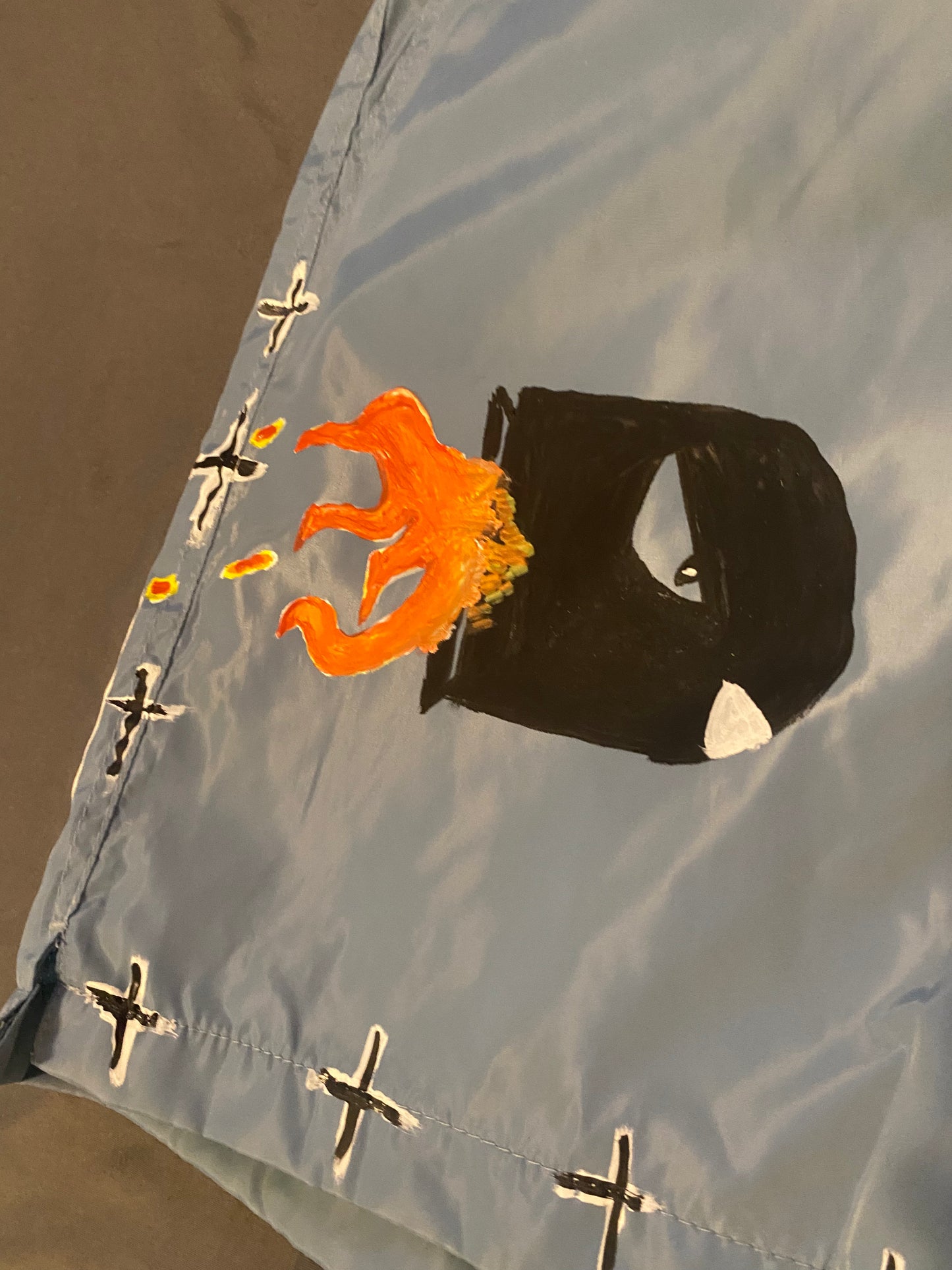 Bullethead Hand Painted Swish Shorts