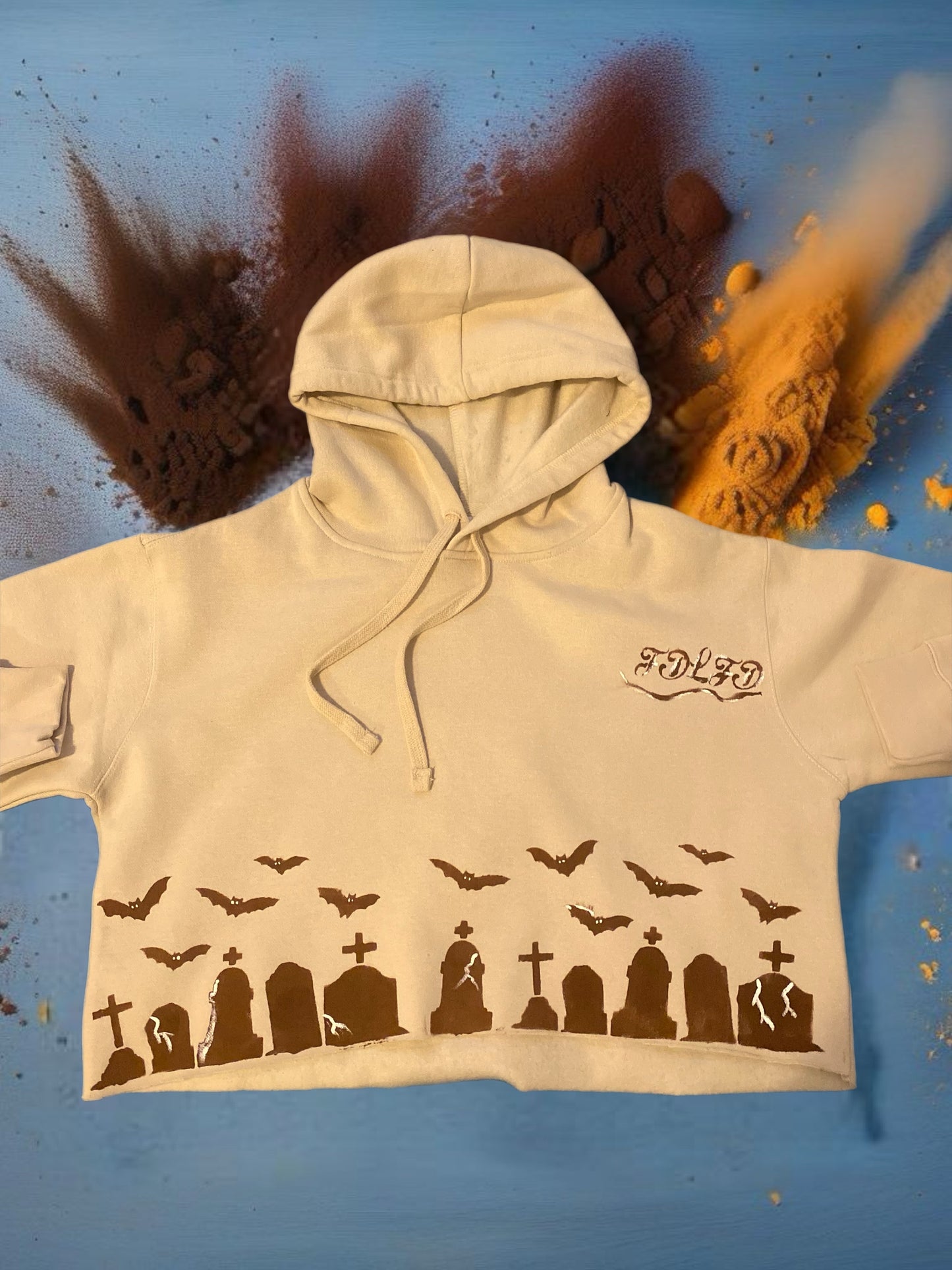 The Lauryn Funeral French Terry Women's Cropped Hoodie