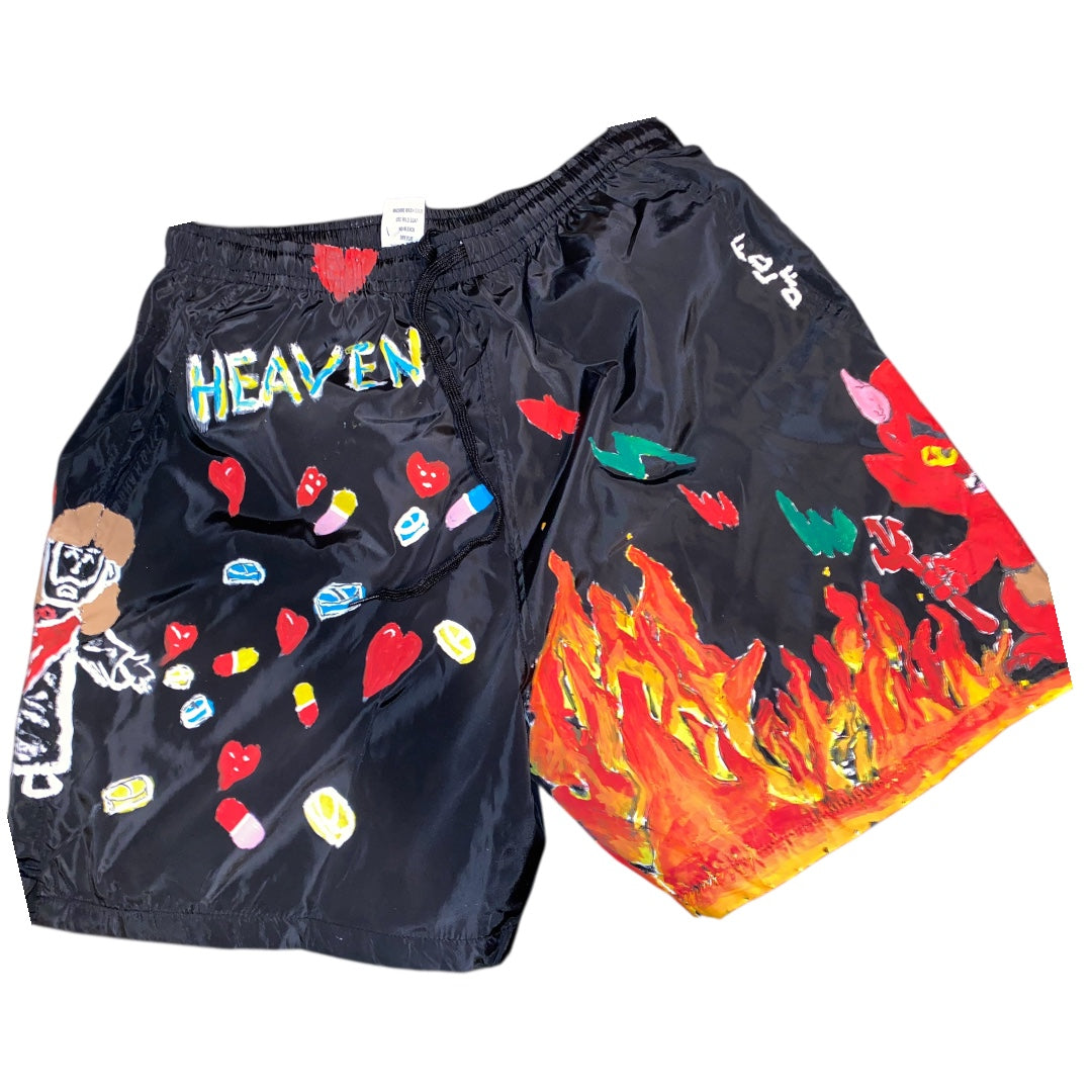 "Heaven Or Hell" Swish Shorts