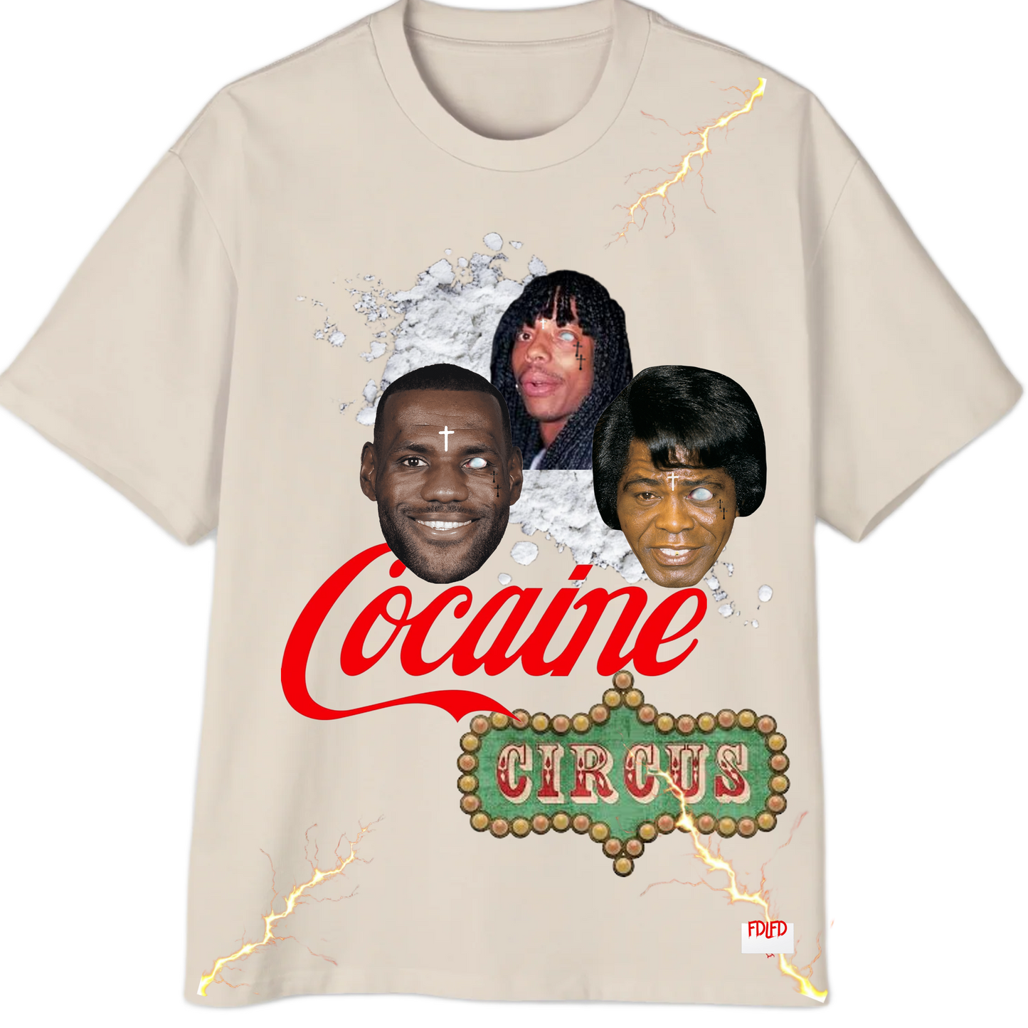 The Cocaine Circus T Shirt Black Jack